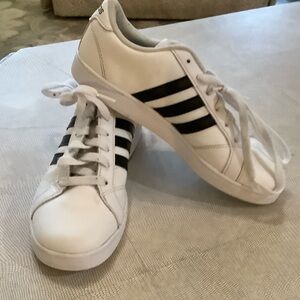 adidas Kids White and Black Sneakers
